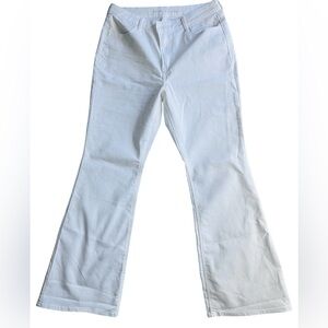 Old Navy Y2K White Wow Flare Jeans Size 14
